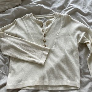 Madewell Buttoned Knit Top